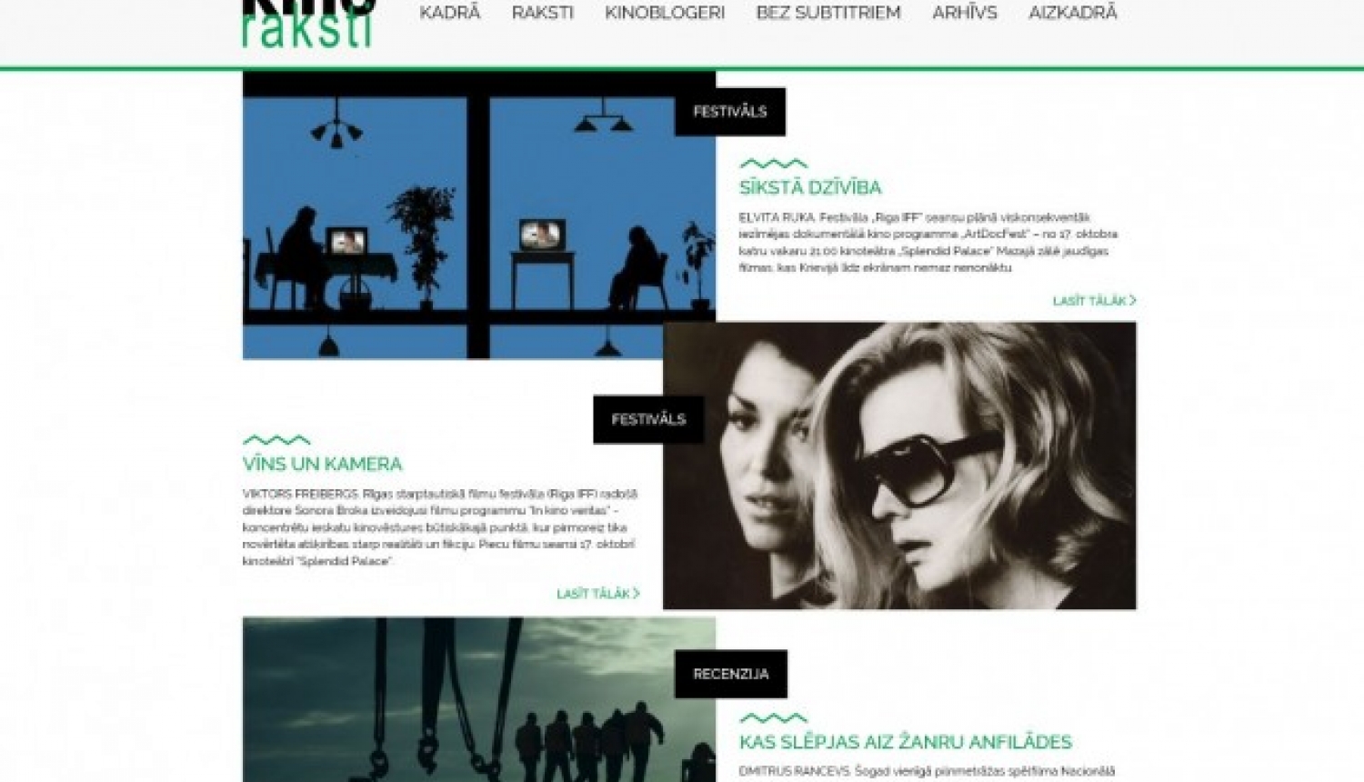 Žurnāls “Kino Raksti” startē digitālajā vidē Žurnāls “Kino Raksti” startē digitālajā vidē
