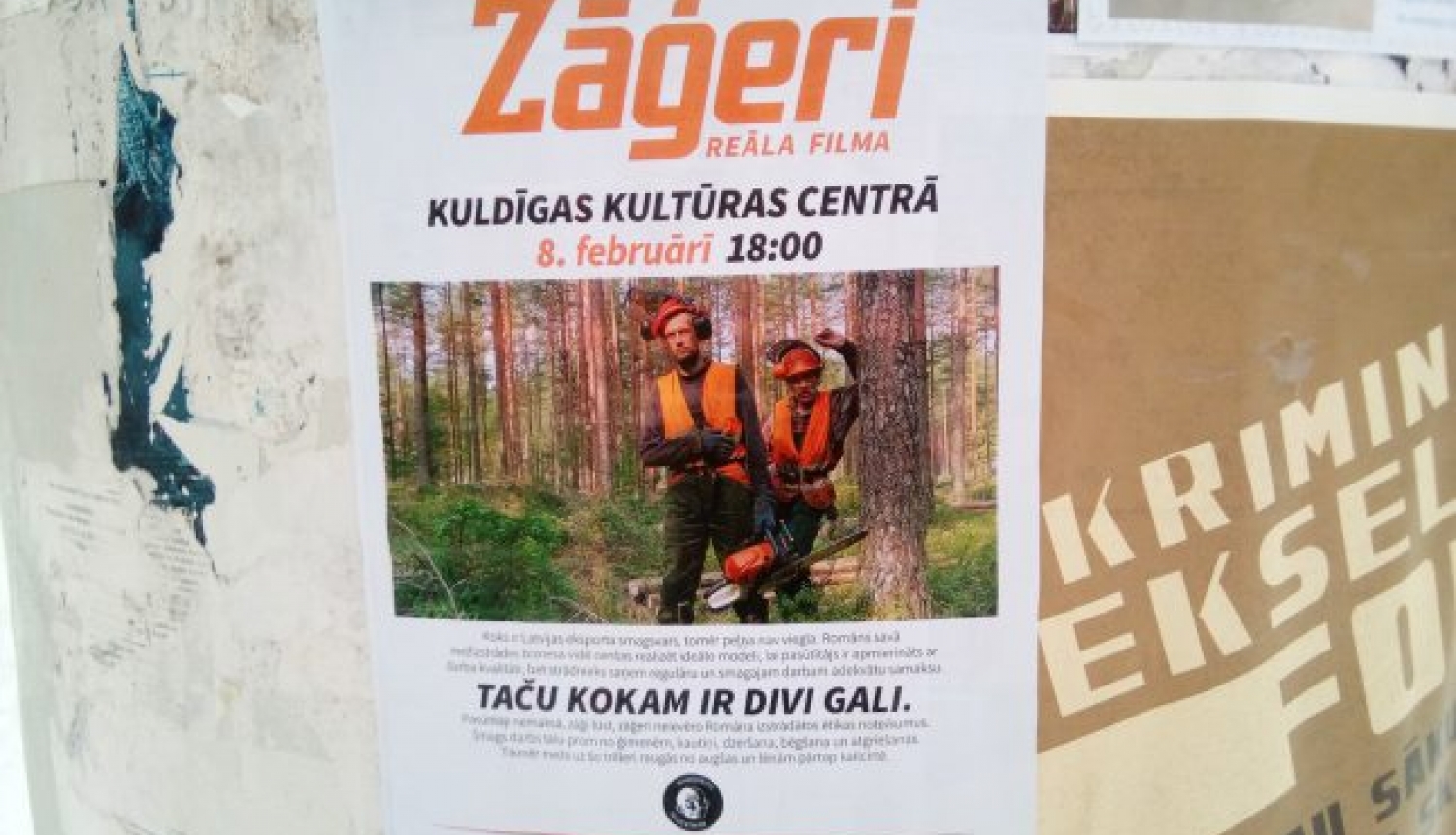 Ivars Zviedris ar filmu “Zāģeri” devies Latvijas tūrē Ivars Zviedris ar filmu “Zāģeri” devies Latvijas tūrē