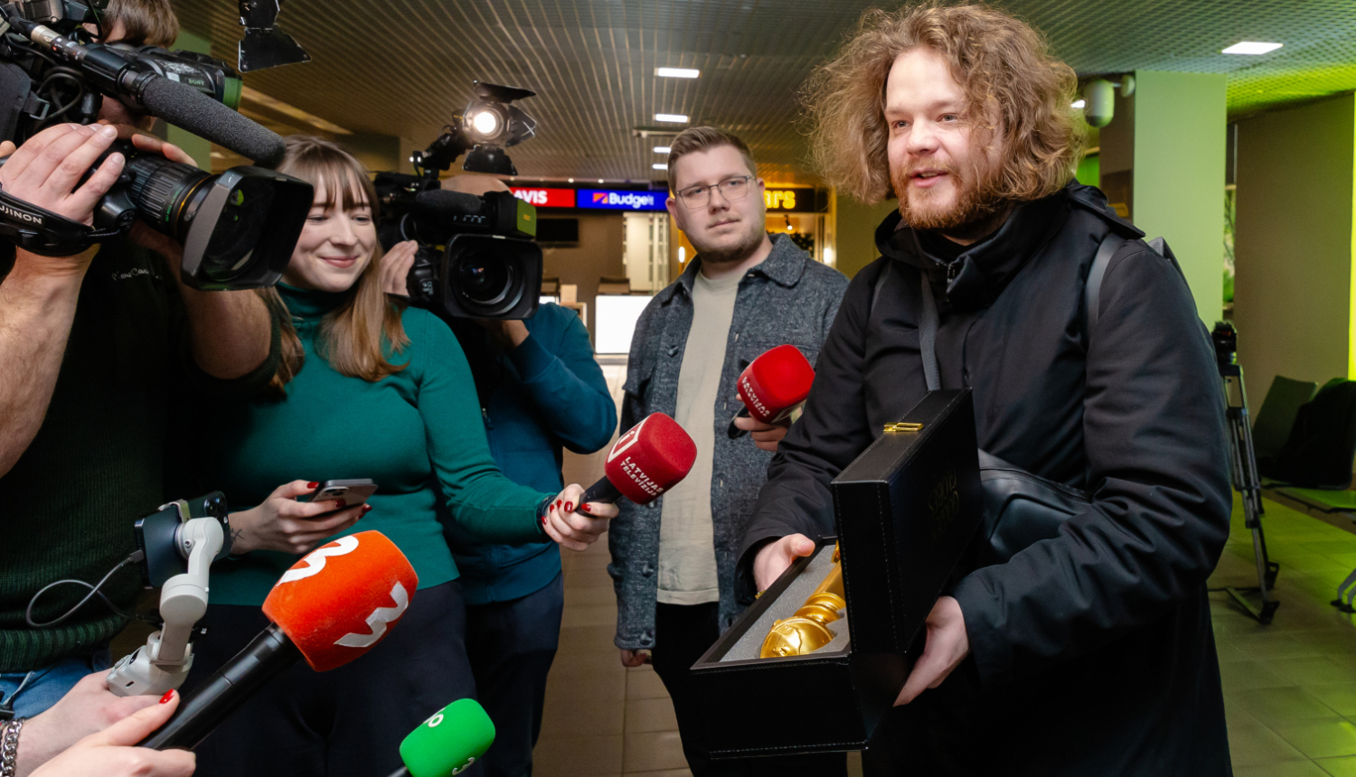 "Zelta Globuss" ierodas Rīgā, foto: Agnese Zeltiņa